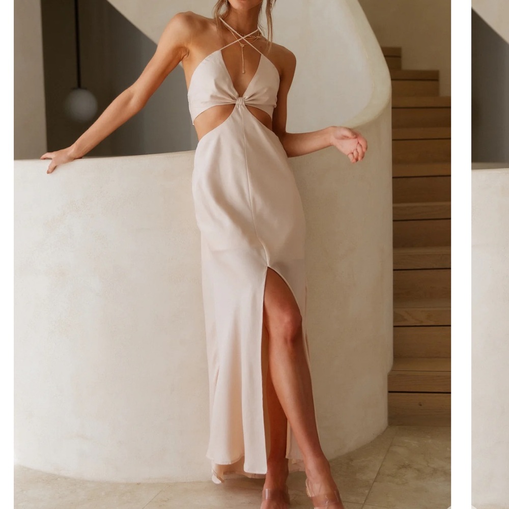 Beige Maxi Dress